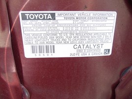 2006 TOYOTA TUNDRA SR5 BURGUNDY CREW 4.7L AT 4WD Z18383